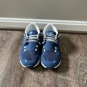 On Cloud Blue size 6.5 worn for approximately a month but not often, gently used